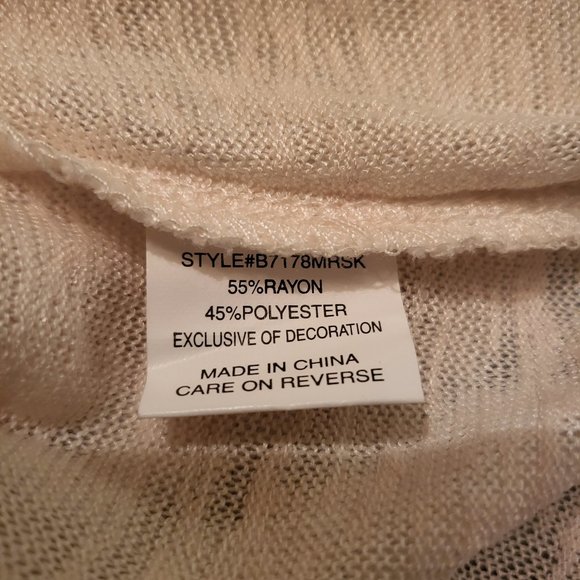 Eyeshadow, Size: 1X, Beige Flutter Sleeve Top - Picture 5 of 5